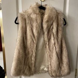BCBGeneration faux fur vest - xs/small - sable. Great shape!